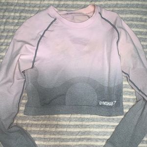 Gymshark long sleeve crop top